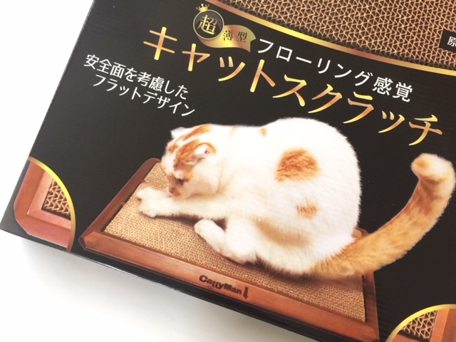 「フローリング感覚 キャットスクラッチ」シニア猫も安心おしゃれな爪とぎ♪